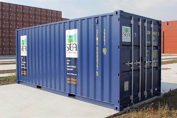 20FT Shipping Container – One Trip, A Grade - Black - SEA Containers NZ