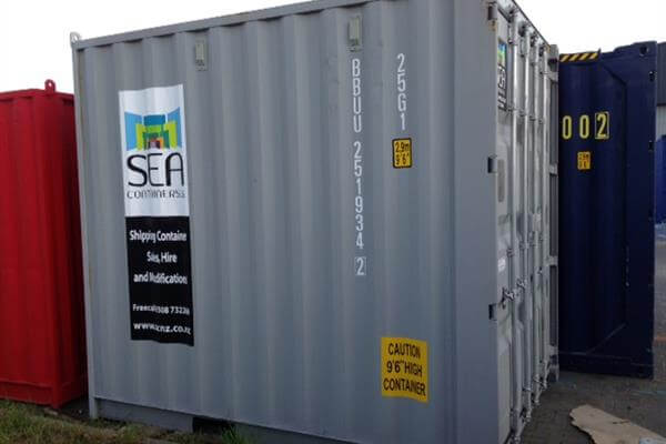 10ft Grey shipping container for sale at Auckland depot.