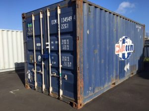 Used 20ft shipping container for sale at Nelson depot. 