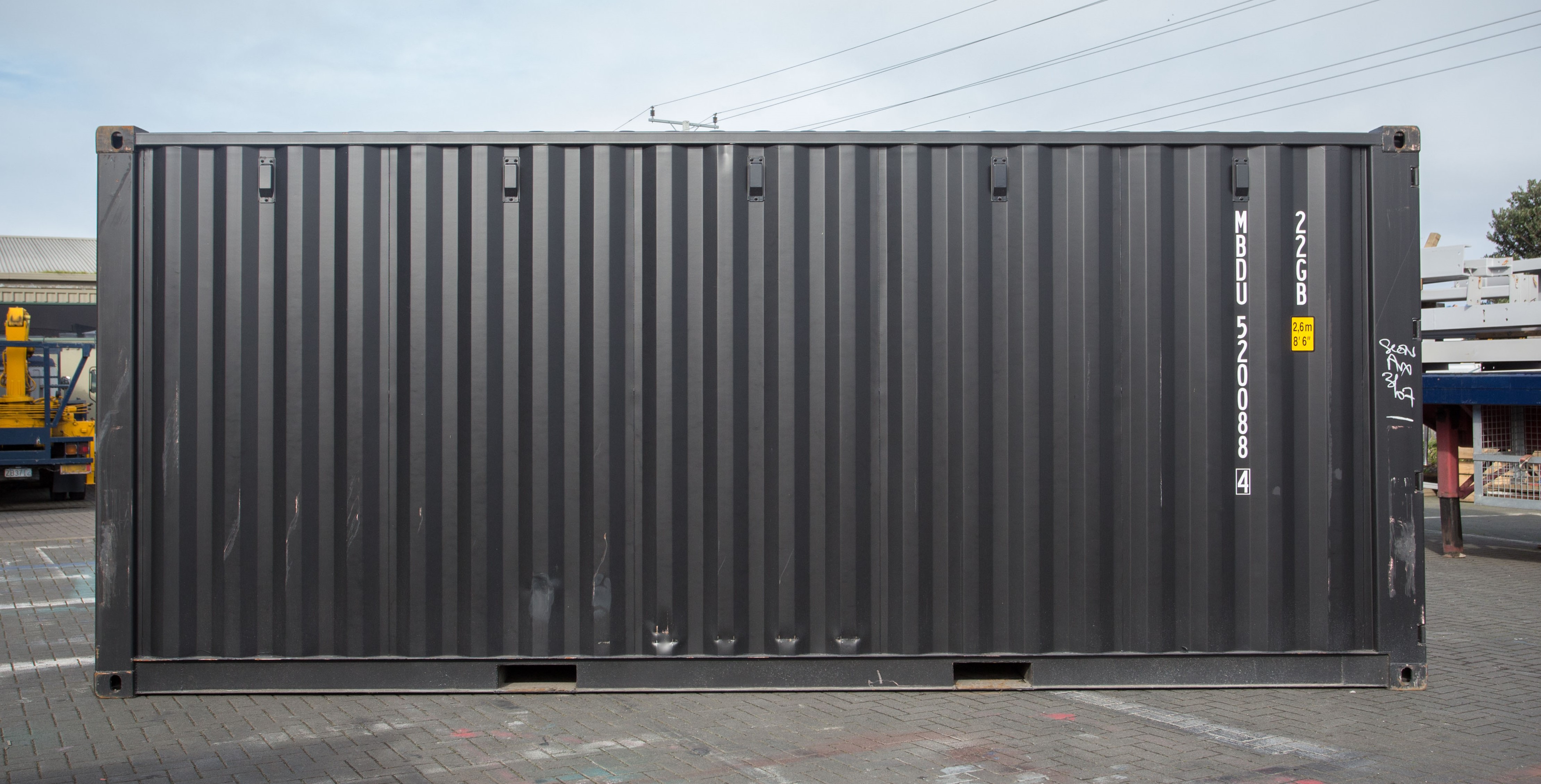 20FT Shipping Container – One Trip, A Grade - Black - SEA Containers NZ