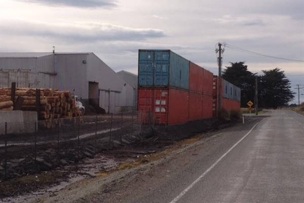 Shipping Container Acoustic Barrier Niagra Sawmill Invercargill