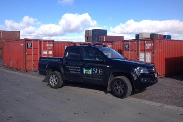 10ft Grey shipping container for sale at Auckland depot.