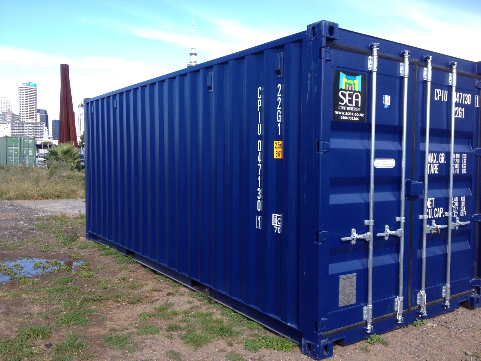 20FT Shipping Container A Grade Blue Container SEA Containers NZ 20ft-shipping-container-a-grade-blue-container-sea-containers-nz