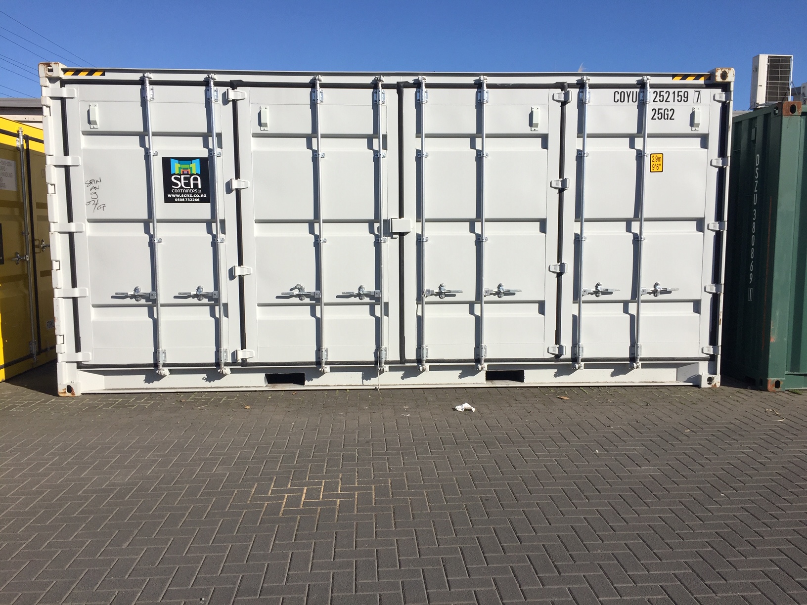 20FT Shipping Container – One Trip, A Grade - Black - SEA Containers NZ