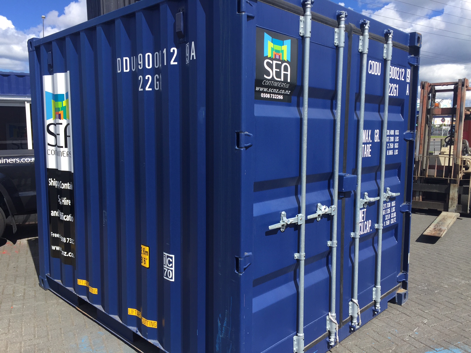 20FT Shipping Container – One Trip, A Grade - Black - SEA Containers NZ