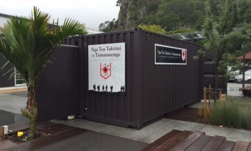 20FT Shipping Container Exhibition Nga Ti Awa External Walls