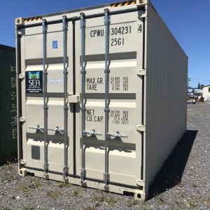 beige 20ft high cube container